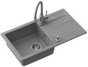 Zlewozmywaki - STEINER ZPM7744SZ3623500BL Pronto Max szary + bateria - miniaturka - grafika 1