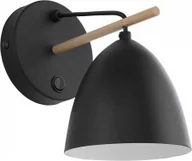 Lampy ścienne - TK Lighting Aida kinkiet 1-punktowy czarny 2572 TK2572 - miniaturka - grafika 1
