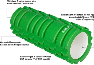 Movit ZIELONY WAŁEK ROLKA DO MASAŻU ROLLER MASAŻ FITNESS 20040519 - Akcesoria do masażu - miniaturka - grafika 3