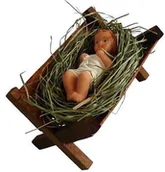 Pozostałe akcesoria świąteczne - GardenPlus+ Małe dzieciątko w żłóbku SZOS105 - miniaturka - grafika 1