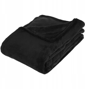 Atmosphera Czarna pluszowy koc 130x180 cm 131648J - Koce - miniaturka - grafika 2