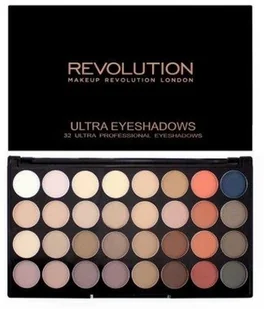 Makeup Revolution Makeup Revolution Ultra Eyeshadows Palette paleta 32 cieni do powiek Flawless Matte 2 16g - Cienie do powiek - miniaturka - grafika 2