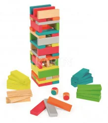 Janod Jenga z kolorami Equilibloc 02012 - Gry planszowe - miniaturka - grafika 8