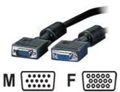 Kable - Roline Kabel VGAcable Ferrit HD15 m/f 2m - 11.04.5352 - miniaturka - grafika 1