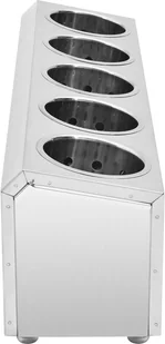 vidaXL Pojemnik na sztućce, 5 przegród, prostokątny, stal nierdzewna vidaXL - Akcesoria do sztućców - miniaturka - grafika 4