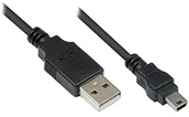 Kable USB - Alcasa USB A - USB mini B, m - m, 3m kabel USB 3310-AM3 - miniaturka - grafika 1