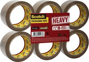 Scotch opakowanie hv5066fb rolki taśmy klejącej, Heavy, 6, 50 MM X 66 m, brązowy HV5066FB - Taśmy klejące - miniaturka - grafika 3