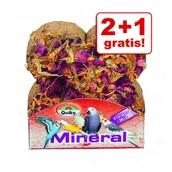 Przysmaki dla ptaków - Zooplus 2 + 1 gratis! Kostka minerałowa z kwiatami dla ptaków Quiko 3 szt 3 sztuki - miniaturka - grafika 1