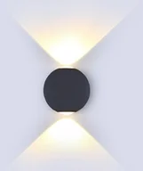 Lampy ścienne - v-tac Kinkiet Ścienny V-TAC 6W LED Szary Okrągły IP65 VT-836 4000K 660lm - miniaturka - grafika 1