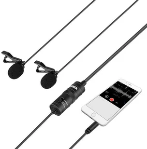 Boya Podwójny mikrofon krawatowy BY-M1DM BYM1DM - Kamery cyfrowe - akcesoria - miniaturka - grafika 5