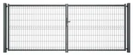Ogrodzenia - WIŚNIOWSKI Brama dwuskrzydłowa VERA 400 x 153 cm antracytowa - miniaturka - grafika 1