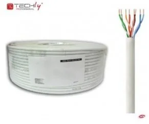 Techly Kabel instalacyjny skrętka U/UTP Cat5e 4x2 linka CCA 100m szary - Kable komputerowe i do monitorów - miniaturka - grafika 2