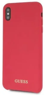 Guess Hard Case do iPhone XS Max czerwony/Silicone GUHCI65LSGLRE - Etui i futerały do telefonów - miniaturka - grafika 5