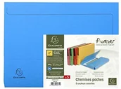 Teczki i skoroszyty - Exacompta Exacompta 46971E teczka A4 Forever z klapką pozyskana z recyklingu Certyfikat Blauer Engel teczka kopertowa teczka na dokumenty 5 sztuk różne kolory 46971E - miniaturka - grafika 1