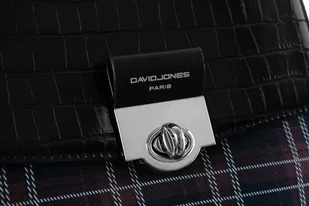 David Jones Plecak damski z frontem w kratę zamykany klapką, eko skóra - Plecaki - miniaturka - grafika 7