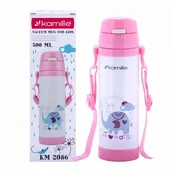 Butelki termiczne - Kamille Kubek termiczny Termos Butelka Bidon 500ml KAMILLE 2086 - miniaturka - grafika 1