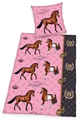 Pościel dla dzieci - Herding zestaw pościeli dla konia, bawełna, różowa, 200 x 135 cm 4457001050 - miniaturka - grafika 1