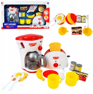 Duży Zestaw Agd Dzieci Ekspres Do Kawy + Toster - Zabawki AGD - miniaturka - grafika 2