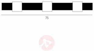 3-punktowa lampa ścienna CUBE z osłoną - Lampy ścienne - miniaturka - grafika 2