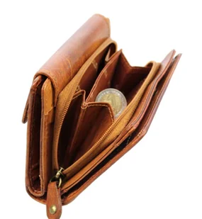 Jennifer Jones Portfel Damski Skórzany Skóra Licowa 13 cm Z Suwakiem Na Zewnątrz 5627 - Portfele - miniaturka - grafika 4