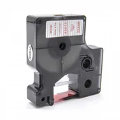 Papier do drukarek - Dymo 43612, 6mm x 7m, czerwony druk / przezroczysty podkład, taśma zamiennik - miniaturka - grafika 1