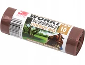 Worki na śmieci - Worki Do Segregacji Brązowe Bio 120L 10 Sztuk - miniaturka - grafika 1