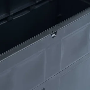 vidaXL Skrzynia ogrodowa, 320 L, czarna vidaXL - Skrzynie ogrodowe - miniaturka - grafika 4