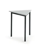 Meble do szkół i przedszkoli - AJ Produkty Biurko BORS TRIANGEL, 700x700x720 mm, szary laminat, antracyt - miniaturka - grafika 1