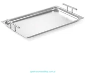 Tace i patery - Hendi Taca do serwowania piętrowalna GN 1/1 - prostokątna stalowa 809181 - miniaturka - grafika 1