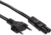 Kable - Akyga Kabel zasilający Euro M C7 0,50m kolor czarny AK-RD-04A AK-RD-04A - miniaturka - grafika 1