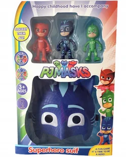 GoDan Maski, PJ Masks, mix, 6 szt. - Dodatki do strojów karnawałowych - miniaturka - grafika 3
