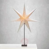 Ozdoby bożonarodzeniowe - Markslojd Stojąca gwiazda Solvalla wysokość 100 cm srebrna - miniaturka - grafika 1