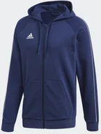 Bluzy sportowe męskie - Adidas Bluza męska Core 18 FZ Hoody granat FT8069 - miniaturka - grafika 1