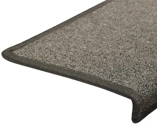 vidaXL Nakładki na schody, 15 szt., 65x25 cm, ciemnoszare - Dywany - miniaturka - grafika 5