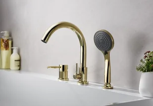 Blue Water DEN-BWW.080 kolor ZŁOTY BW-5901730616026 - Baterie wannowe i prysznicowe - miniaturka - grafika 2