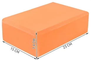 Iso Trade Kostka do yogi - pomarańczowa 5902367979058 - Klocki do jogi - miniaturka - grafika 7