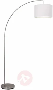 BRILLIANT Klasyczna lampa w kształcie łuku Clarie biała - Lampy stojące - miniaturka - grafika 3