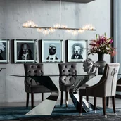 Lampy sufitowe - KARE Scala Balls żyrandol, srebrny - miniaturka - grafika 1