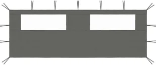 VidaXL Ścianka z oknami do altany, 6x2 m, antracytowa! 3070415 VidaXL - Pawilony ogrodowe - miniaturka - grafika 2