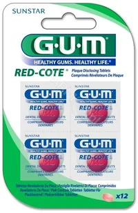Sunstar Gum Red-Cote tabletki wybarwiające płytkę bakteryjną x 12 tabl - Produkty na nieświeży oddech Sunstar Gum Red-Cote tabletki wybarwiające płytkę bakteryjną x 12 tabl - Produkty na nieświeży oddech - miniaturka - grafika 1