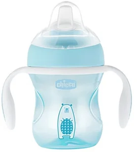 Chicco Pierwszy kubek treningowy z miękkim ustnikiem 200ml, 4 m+ : Kolor - Niebieski - Kubki dla dzieci - miniaturka - grafika 4