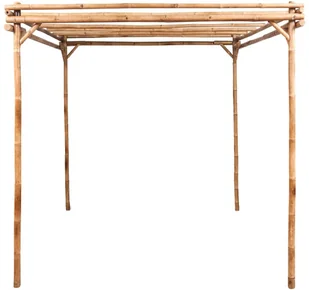 vidaXL Pergola bambusowa, 170x170x220 cm - Kratki i pergole - miniaturka - grafika 2