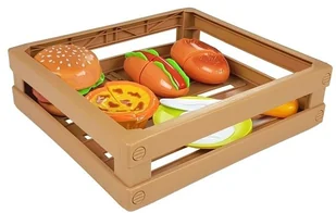 Import LEANToys Zestaw Do Krojenia Burger na Rzepy w Skrzyni 4453 - Zabawki AGD Import LEANToys Zestaw Do Krojenia Burger na Rzepy w Skrzyni 4453 - Zabawki AGD - miniaturka - grafika 3