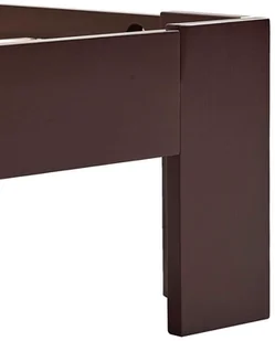 vidaXL Rama łóżka, ciemnobrązowa, lite drewno sosnowe, 160 x 200 cm - Łóżka - miniaturka - grafika 5