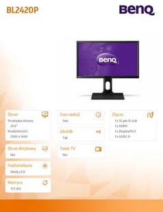 BenQ BL2420PT (9H.LCWLA.TBE) - Monitory BenQ BL2420PT (9H.LCWLA.TBE) - Monitory - miniaturka - grafika 16