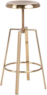 Actona Stołek barowy Goose złoty - Taborety i hokery - miniaturka - grafika 4