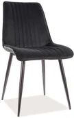 Krzesła - Signal KRZESŁO KIM VELVET CZARNY STELAŻ / CZARNY 19 KIMVCC - miniaturka - grafika 1
