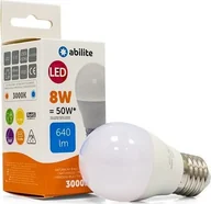 Żarówki LED - Abilite ŻARÓWKA LED KULKA MLECZNA B.CIEPŁA E27 8W/230V 640LM G45 - miniaturka - grafika 1