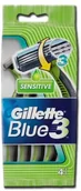 Kosmetyki do golenia - Gillette Blue 3 Sensitive Jednorazowe maszynki do golenia 4szt - miniaturka - grafika 1