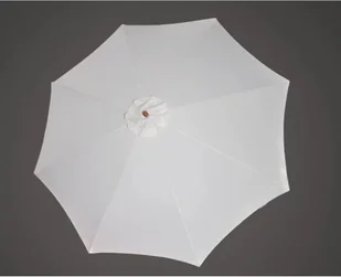 vidaXL vidaXL Parasol przeciwsłoneczny w kolorze białym o wysokości 258 cm. - Parasole ogrodowe - miniaturka - grafika 3